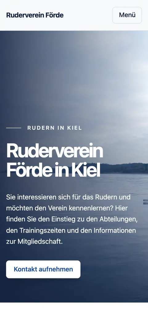 “Ruderverein Förde” on the phone, captured at 390 px.